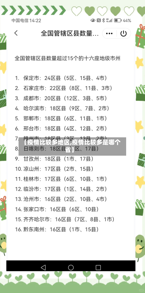 【疫情比较多地区,疫情比较多是哪个省】