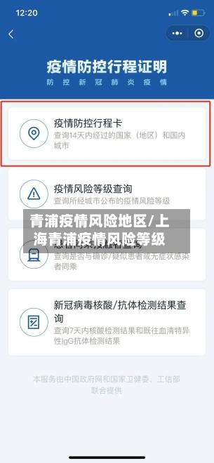 青浦疫情风险地区/上海青浦疫情风险等级