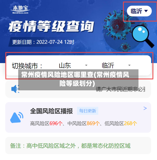 常州疫情风险地区哪里查(常州疫情风险等级划分)-第2张图片