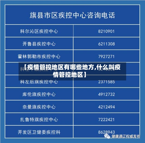 【疫情管控地区有哪些地方,什么叫疫情管控地区】-第1张图片