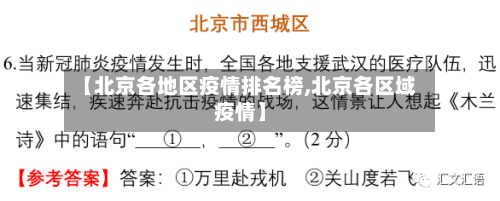 【北京各地区疫情排名榜,北京各区域疫情】-第1张图片