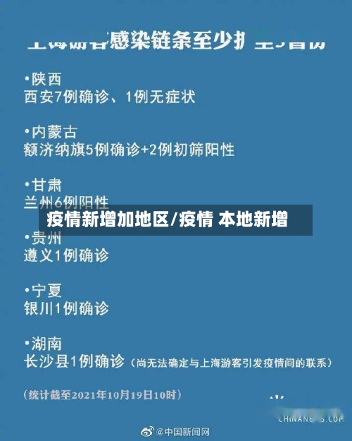 疫情新增加地区/疫情 本地新增-第1张图片