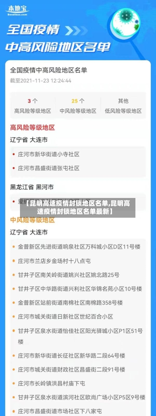 【昆明高速疫情封锁地区名单,昆明高速疫情封锁地区名单最新】-第1张图片