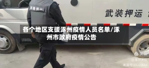 各个地区支援涿州疫情人员名单/涿州市政府疫情公告-第3张图片