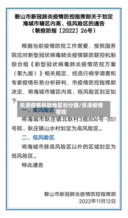 乐清疫情风险地区划分图/乐清疫情管控-第1张图片